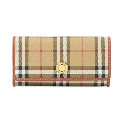 Burberry Check Continental Wallet "Archive Beige"