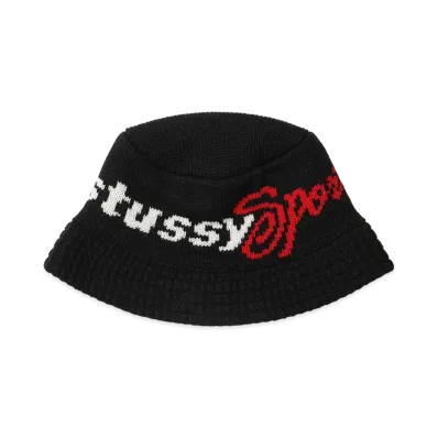 Stussy Knit Bucket Hat Stussy Sport "Black"