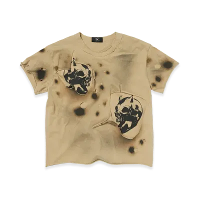 THUG CLUB Dead Inside Double Layer T-Shirt "Beige"