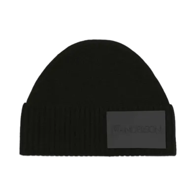 JW ANDERSON Logo Patch Beanie "Black"