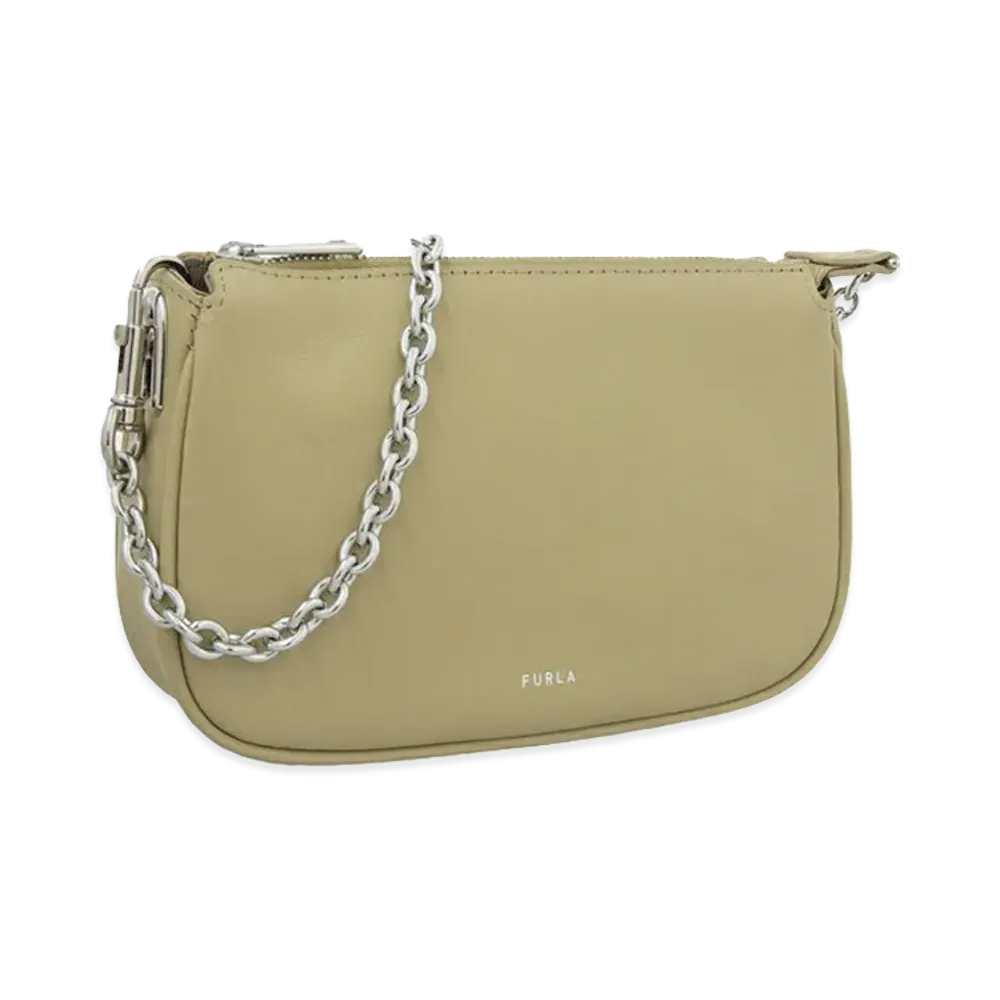 FURLA Moon Mini Shoulder Bag W Chain "Yellow"