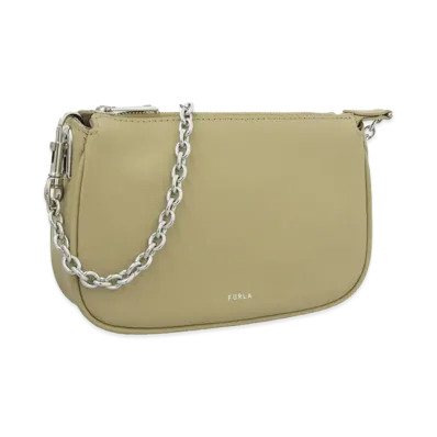 FURLA Moon Mini Shoulder Bag W Chain "Yellow"
