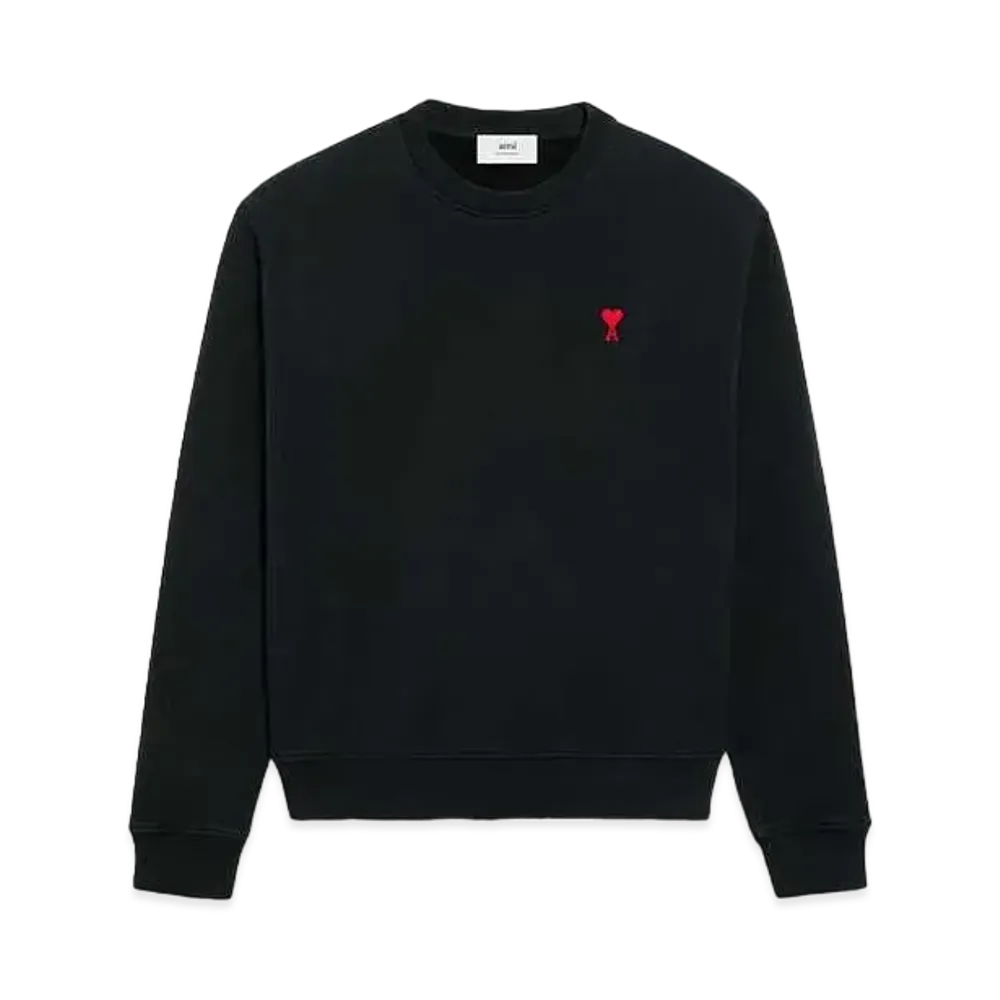 AMI PARIS Classic Fit Sweat Shirt "Black"