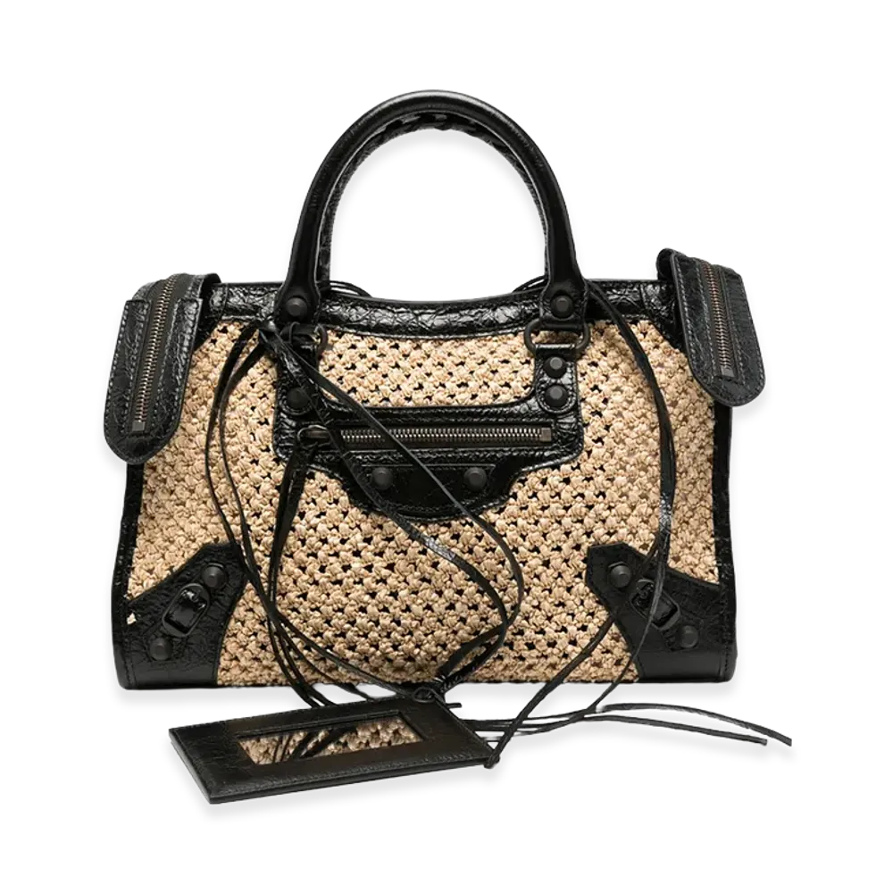 BALENCIAGA Women's Le City Bag Medium Handbag "Beige"