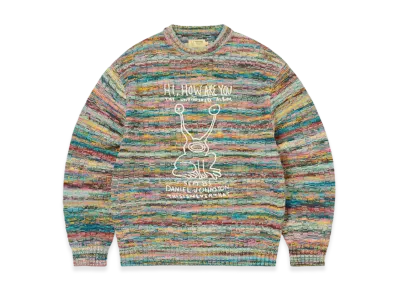 thisisneverthat TNT Daniel Johnston Frog Knit Sweater "Pink"