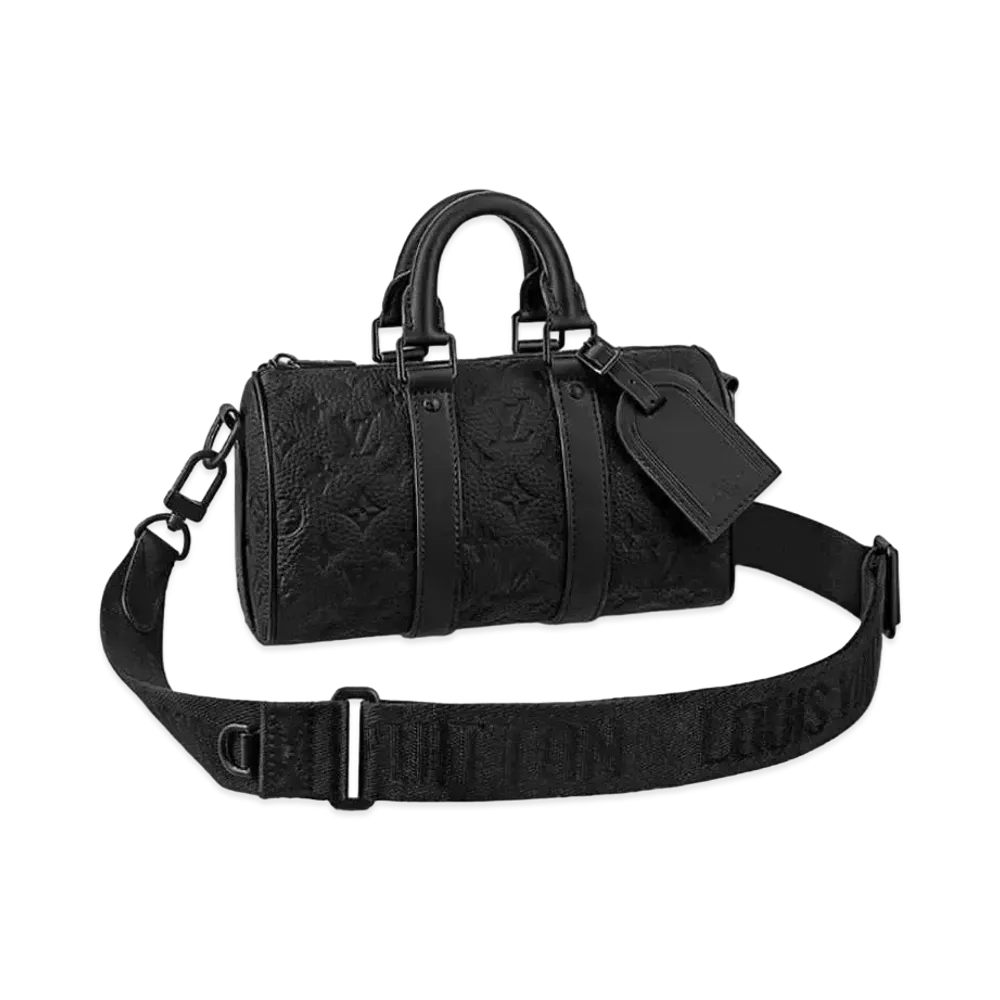 Louis Vuitton Keepall Bandouliere 25 Taurillon Monogram Leather "Noir"