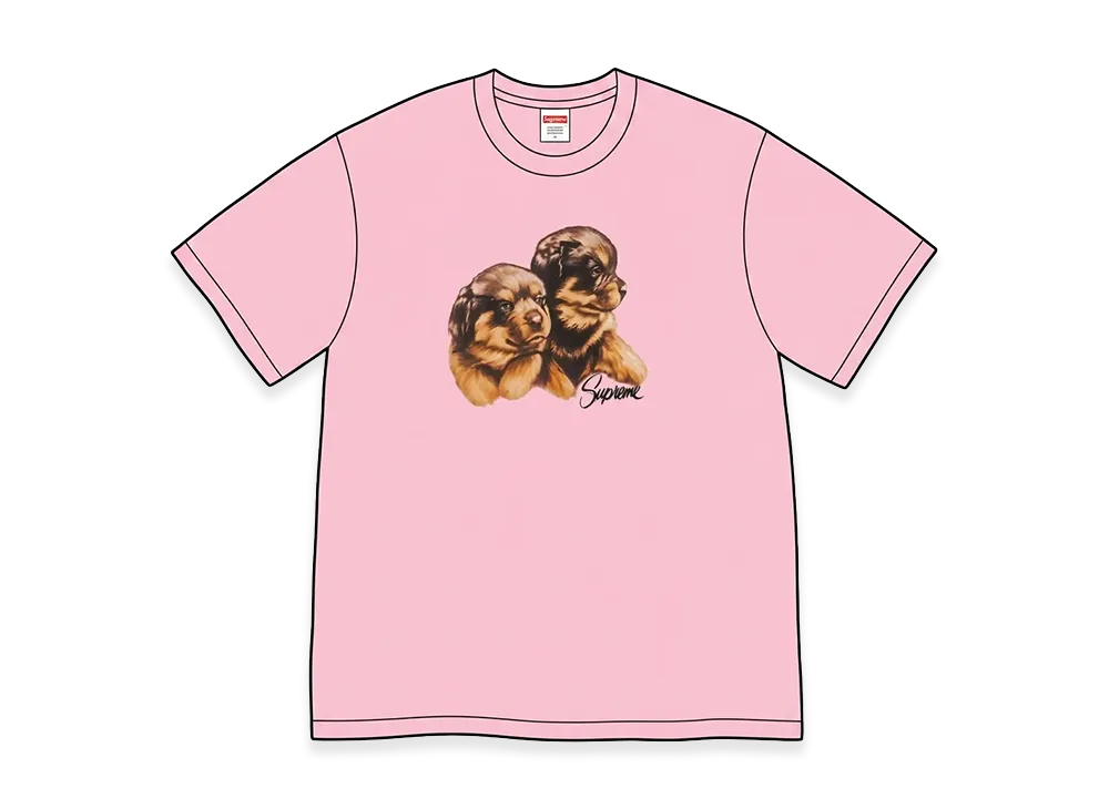 Supreme Puppies Tee "Light Pink"
