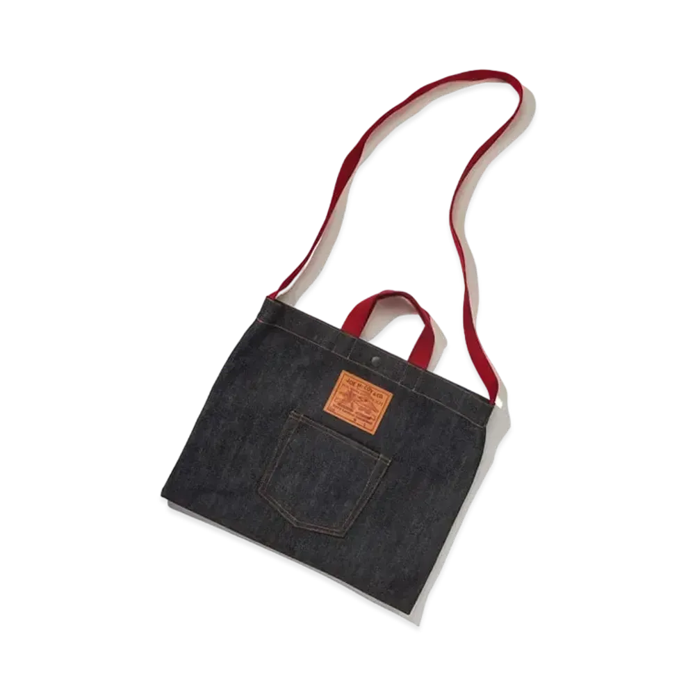 THE REAL McCOY'S Joe Mccoy Denim Souvenir Bag "Indigo"