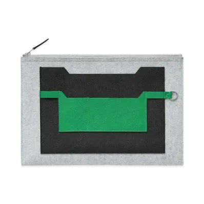 Hermes Clutch Bag Tudu 37 Color Block "Gray"