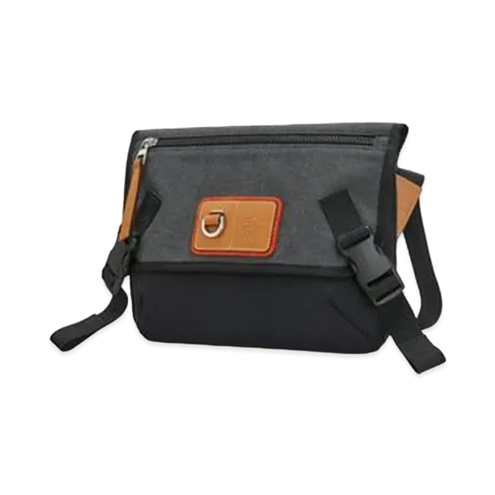 LOEWE Small Messenger Bag In Canvas "Black"