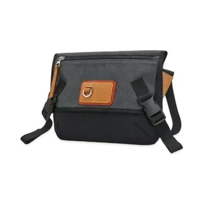 LOEWE Small Messenger Bag In Canvas "Black"