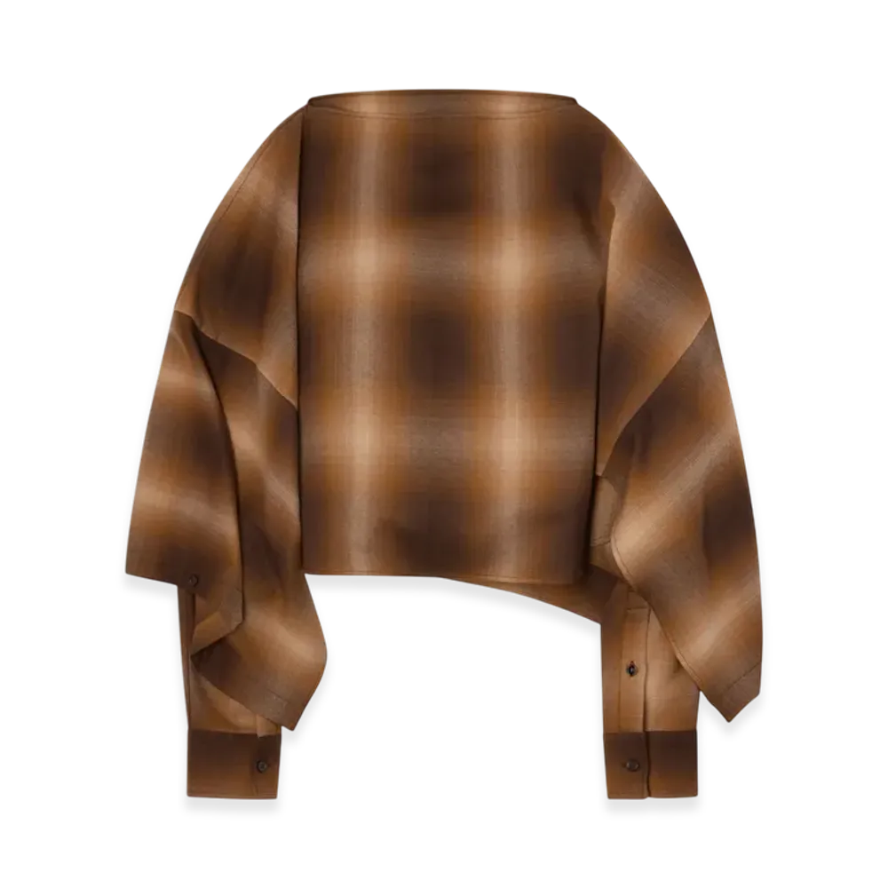 MM6 Maison Margiela Women's Check Shirt "Nutmeg"