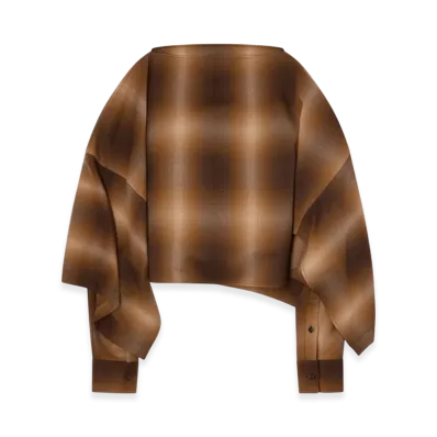 MM6 Maison Margiela Women's Check Shirt "Nutmeg"