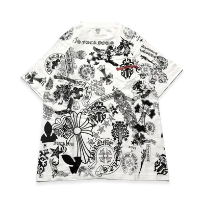 Chrome Hearts Multi Motif Printed T-Shirt "White"