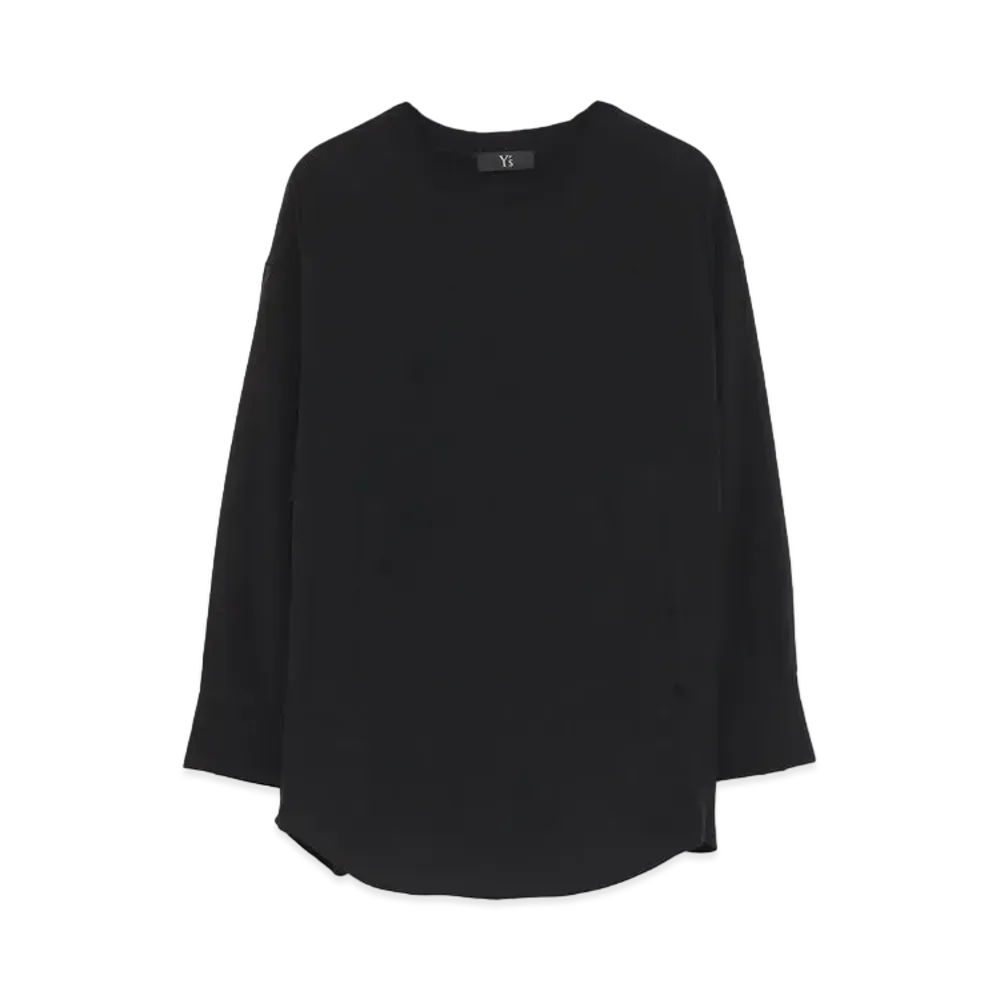 Yohji Yamamoto Y's BOX POCKET PULLOVER "Black/Black"