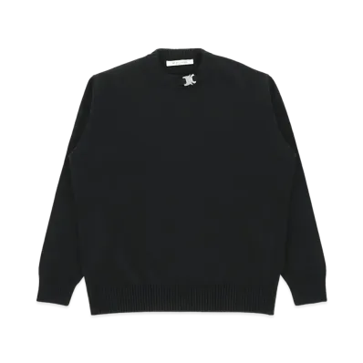1017 ALYX 9SM Buckle Collar Crewneck "Black"