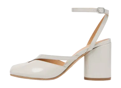 Maison Margiela Women's Tabi Pump Sandals "Alabaster"