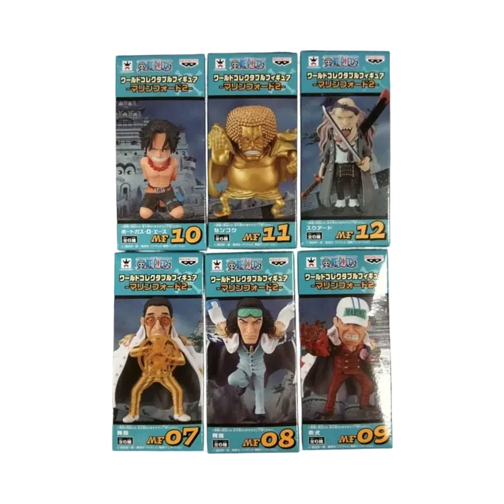 Banpresto One Piece World Collectable Figure -Marineford 2- Complete 6 Piece Set