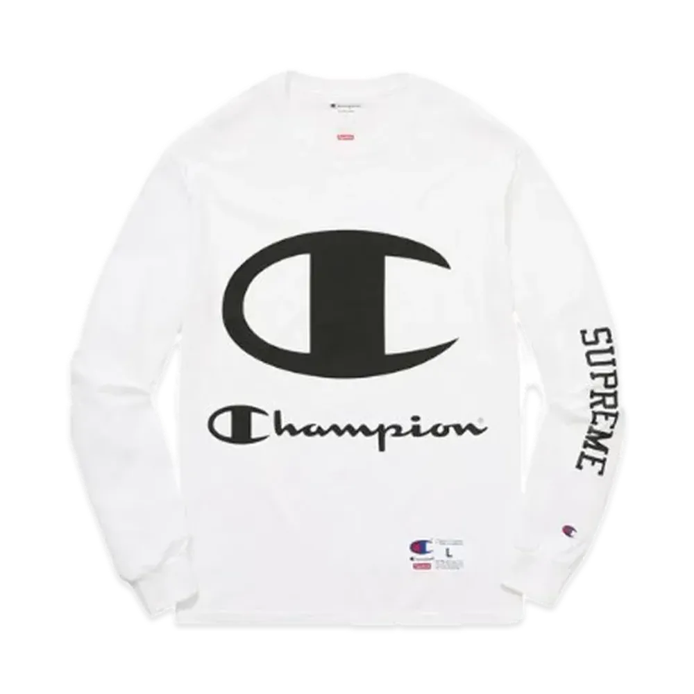 Supreme x Champion L/S Tee "White"