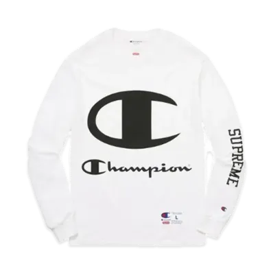 Supreme x Champion L/S Tee "White"