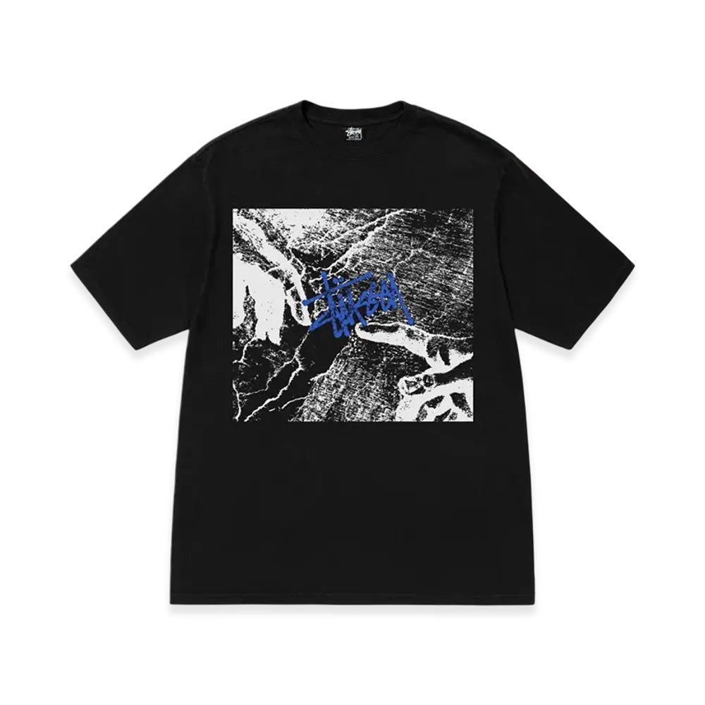 ステューシー クリエイション Tシャツ ピグメントダイ "ブラック"