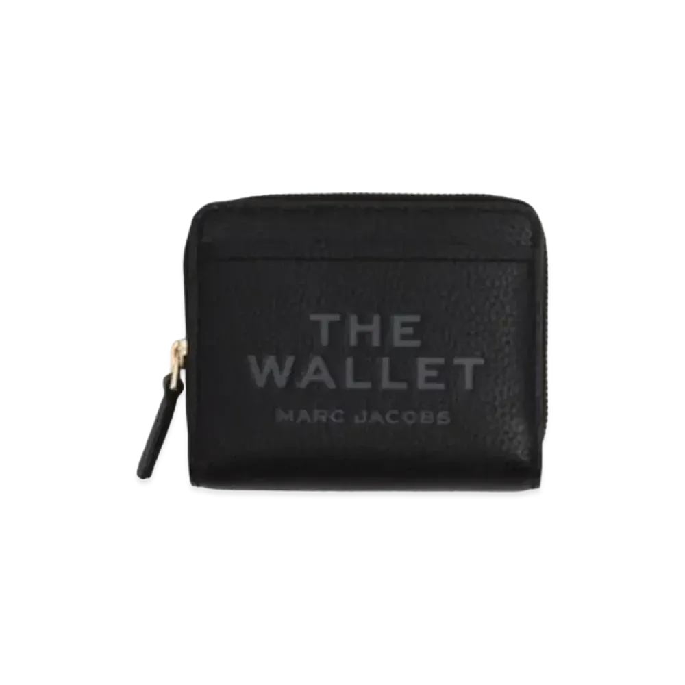 Marc Jacobs The Leather Compact Wallet Mini "Black"