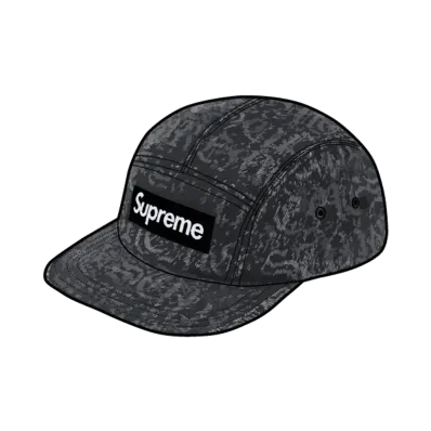 Supreme Stitched Old English Denim Camp Cap "Black"