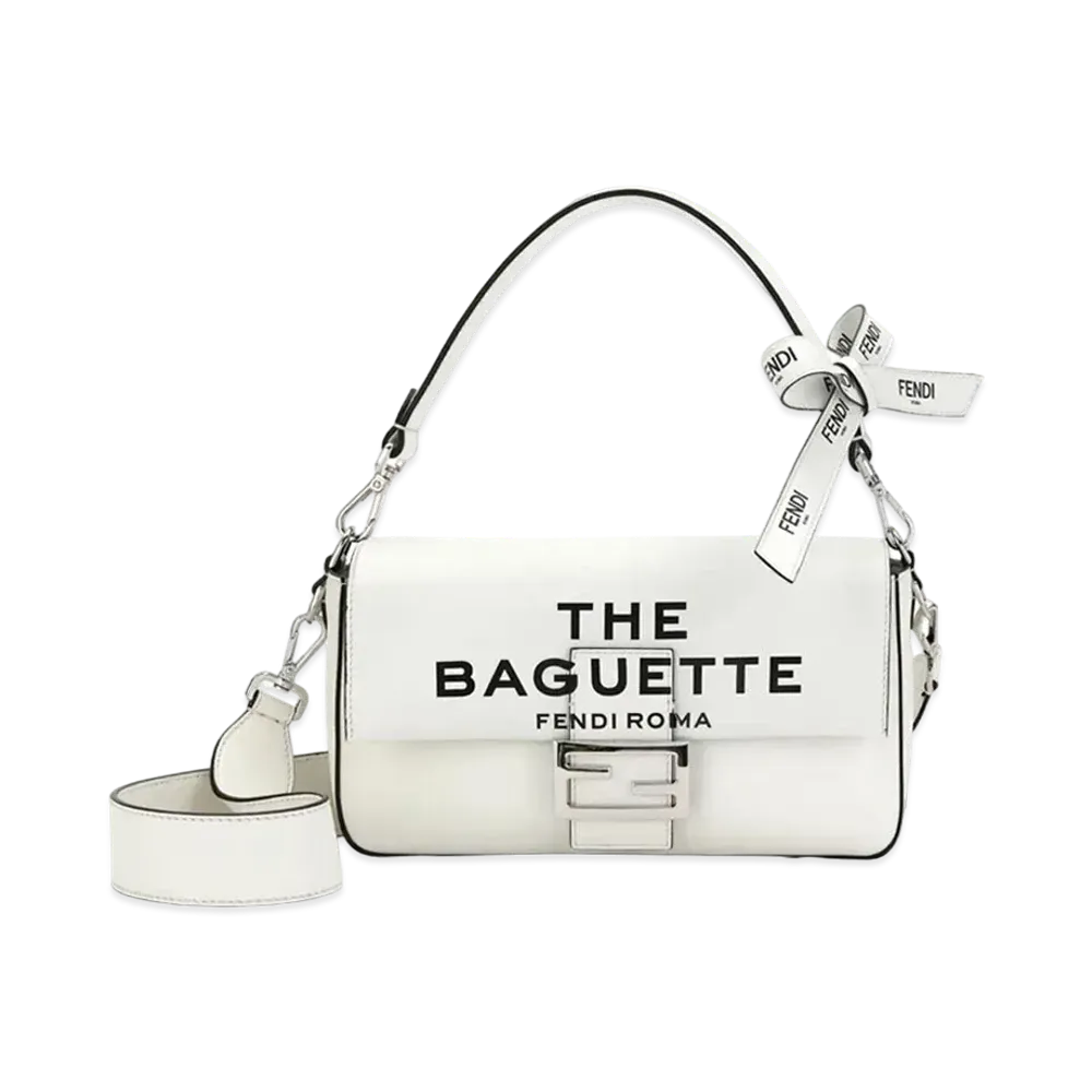 FENDI by MARC JACOBS Baguette Leather Bag "White"