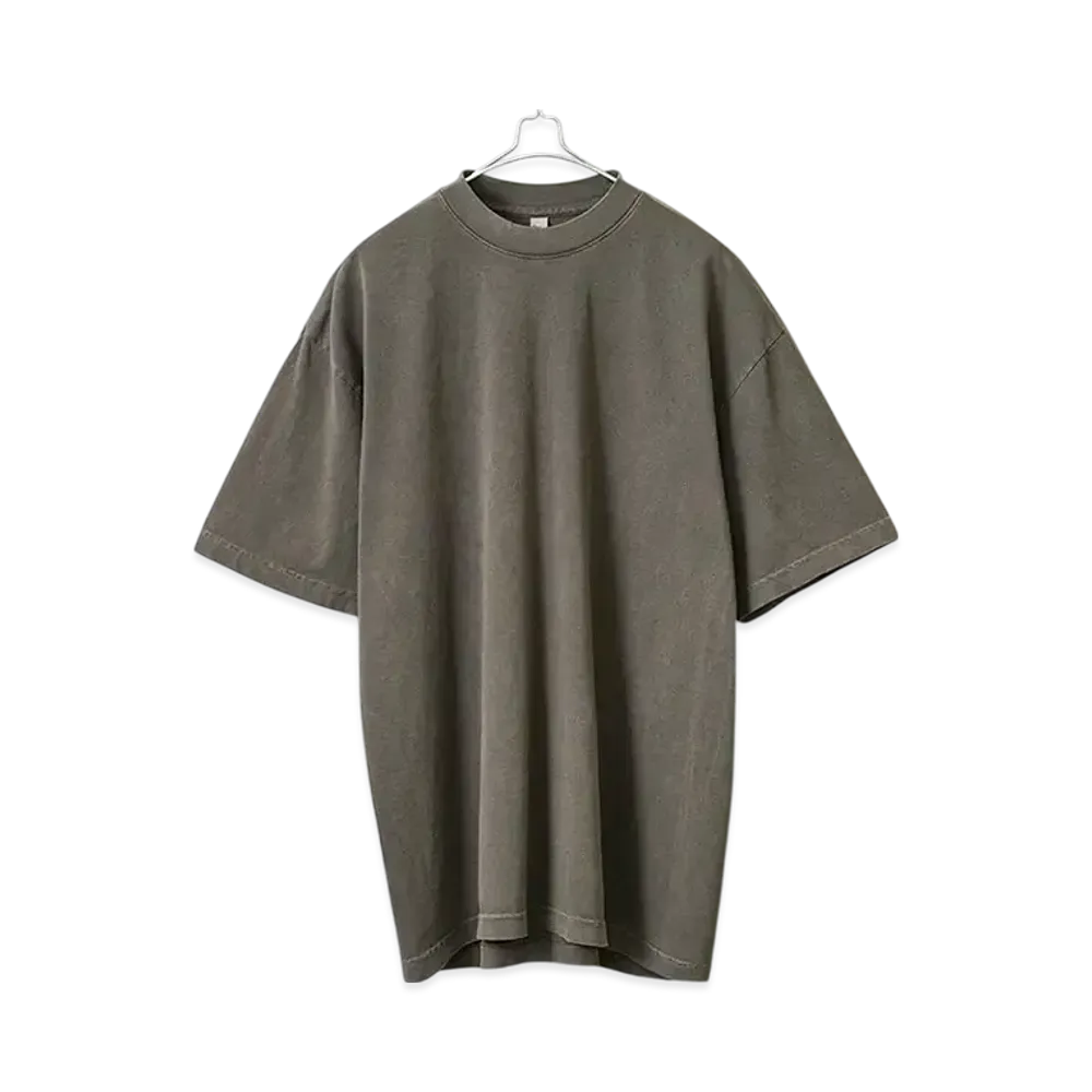 Los Angeles Apparel 6.5oz Pigment Dye Short Sleeve Crew Neck T-shirt "Clove"