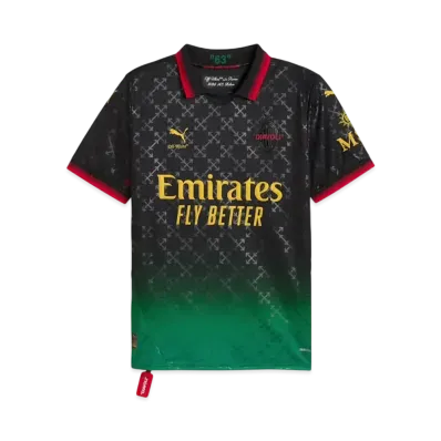 PUMA x AC MILAN x Off-White Replica Short Sleeve Uniform "Puma Black/Power Green"