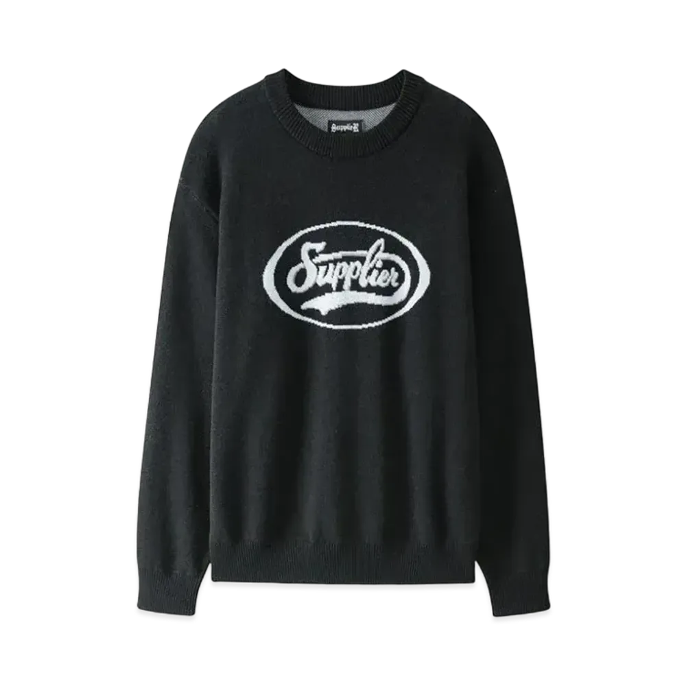 SUPPLIER Coca Logo Crew Knit "Black"