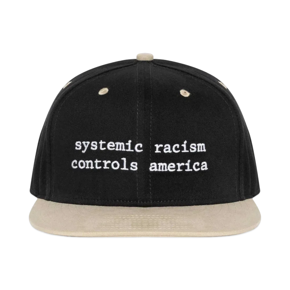DENIM TEARS x Arthur Jafa Systemic Racism Controls America Hat "Black"