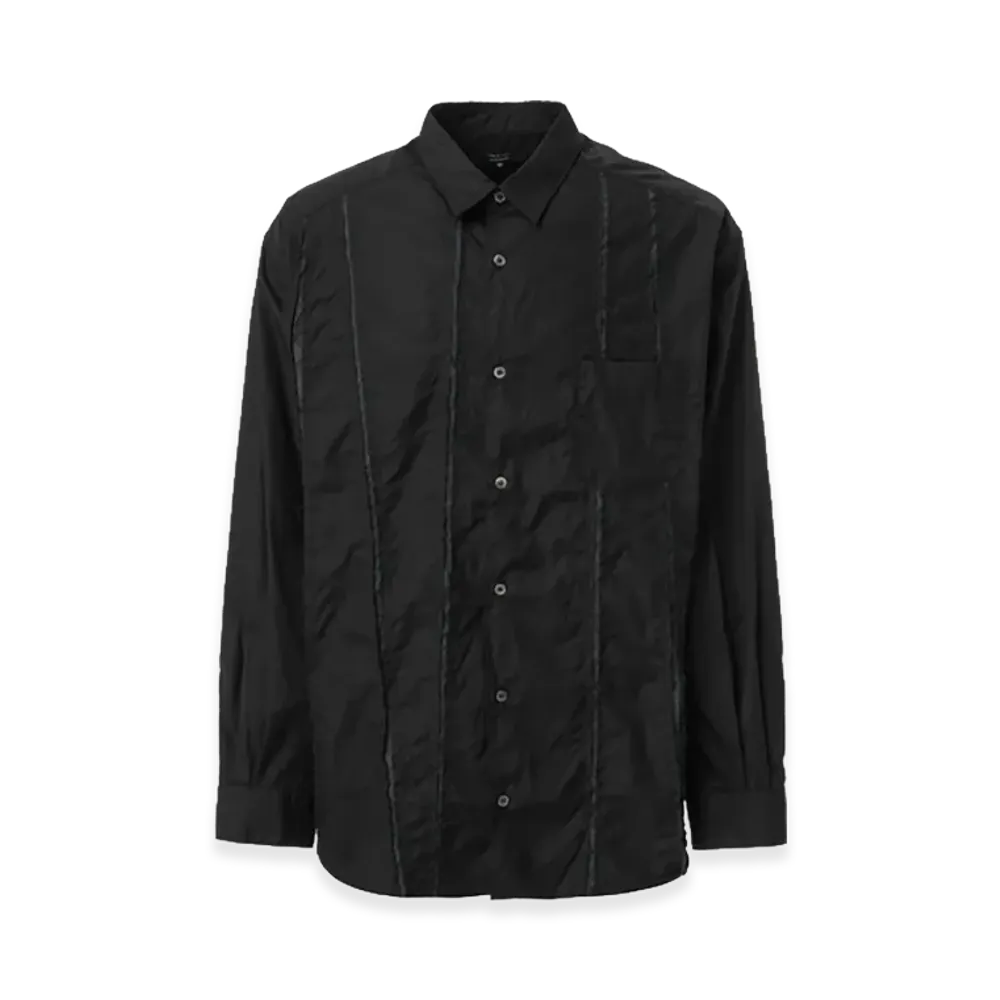 COMME des GARCONS HOMME Cotton Broad Slash Shirt "Black"