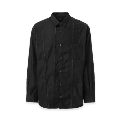 COMME des GARCONS HOMME Cotton Broad Slash Shirt "Black"