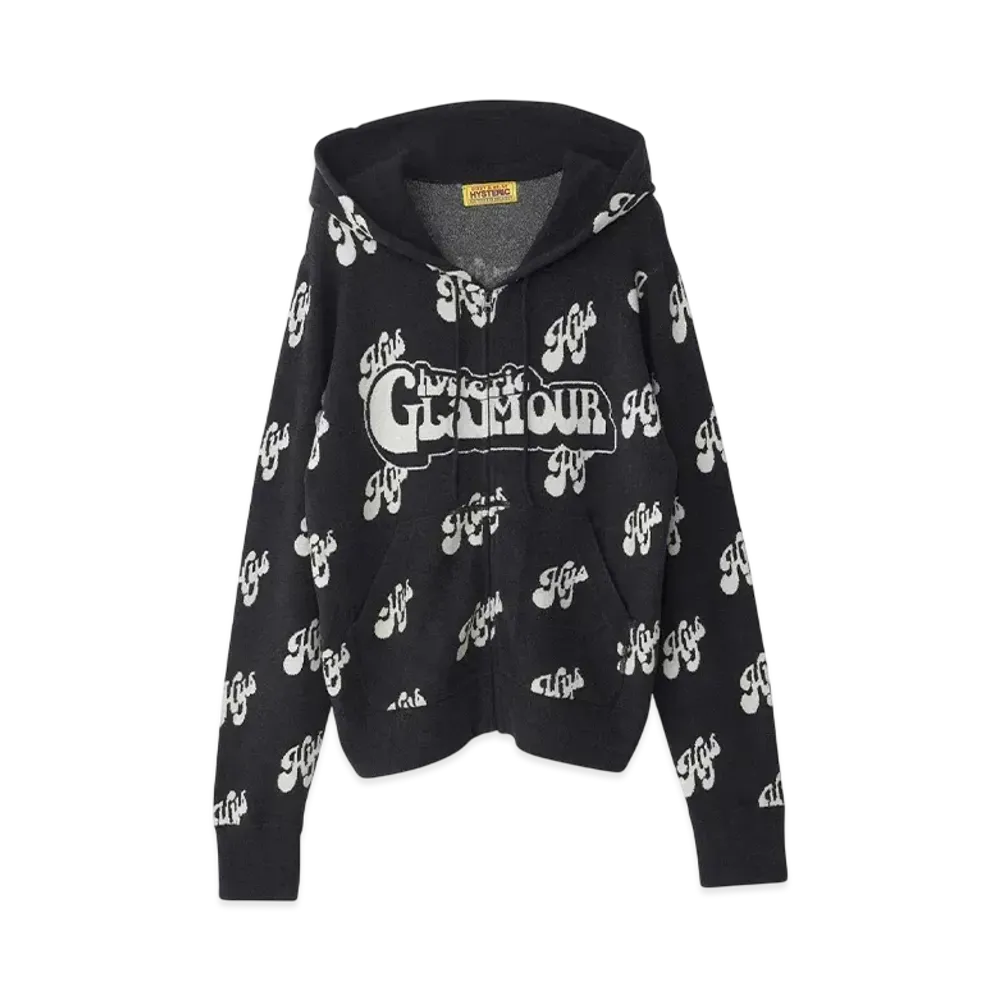 HYSTERIC GLAMOUR Swash Monogram Jacquard Parka "Black"