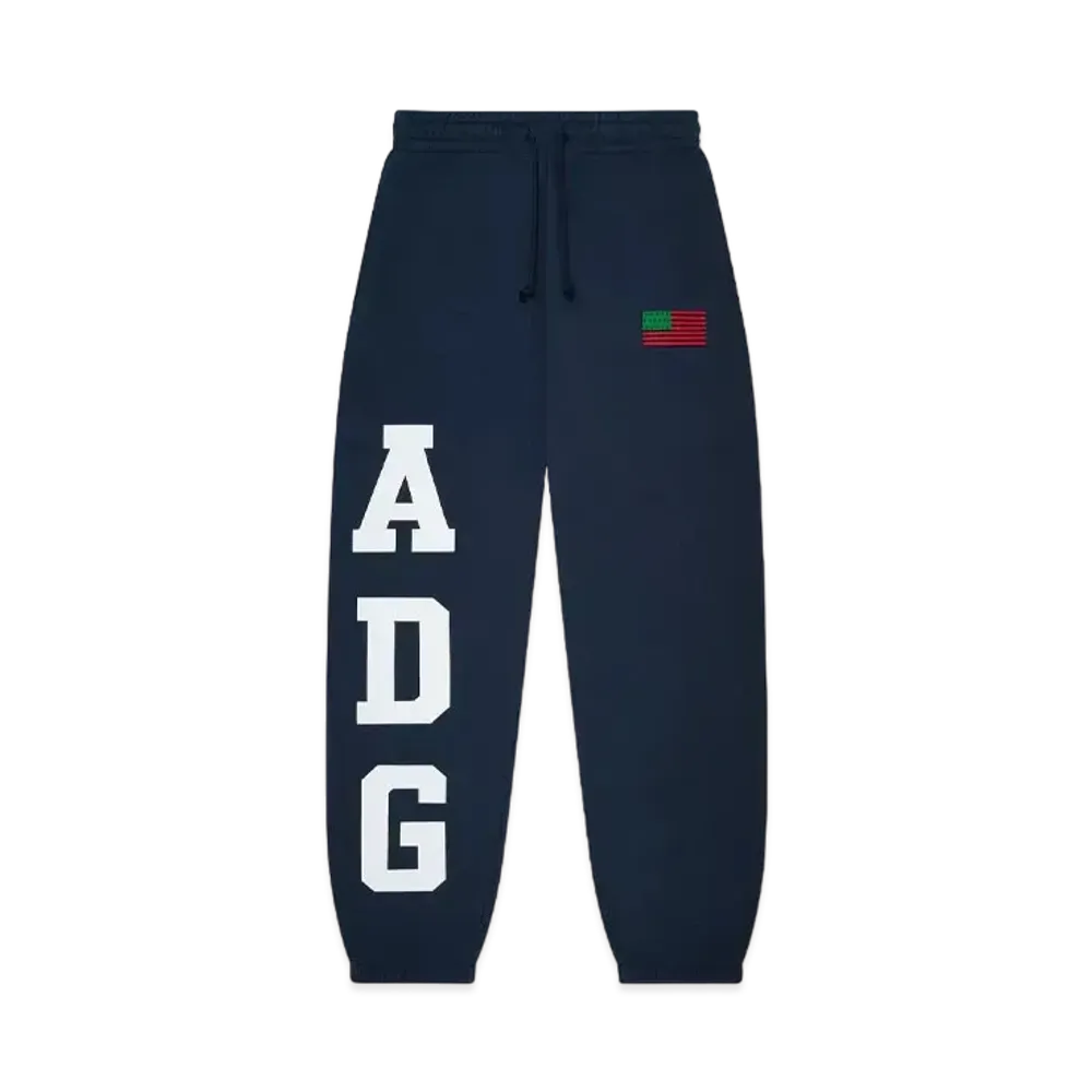 DENIM TEARS ADG Pan African American Flag Sweatpant "Navy"