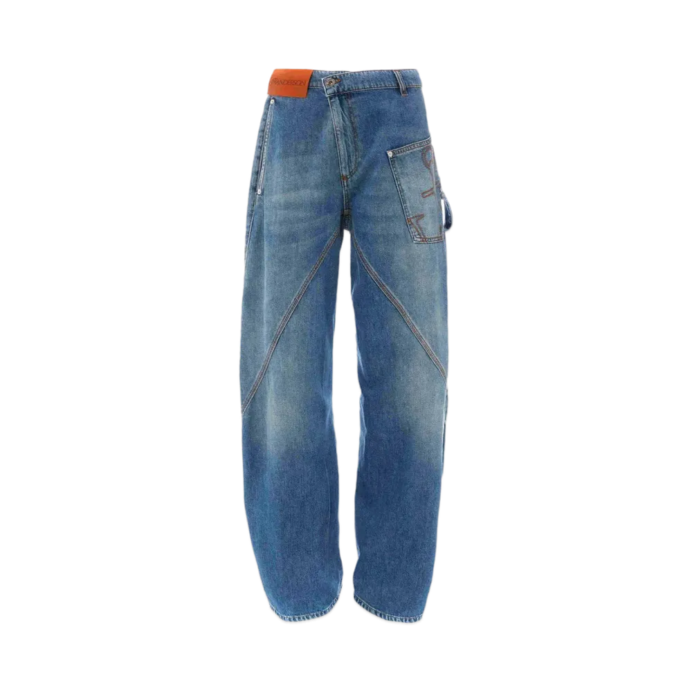 JW ANDERSON Twisted Wide Jeans "Light Blue"