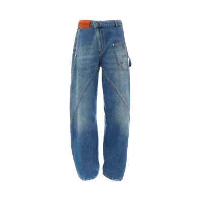 JW ANDERSON Twisted Wide Jeans "Light Blue"
