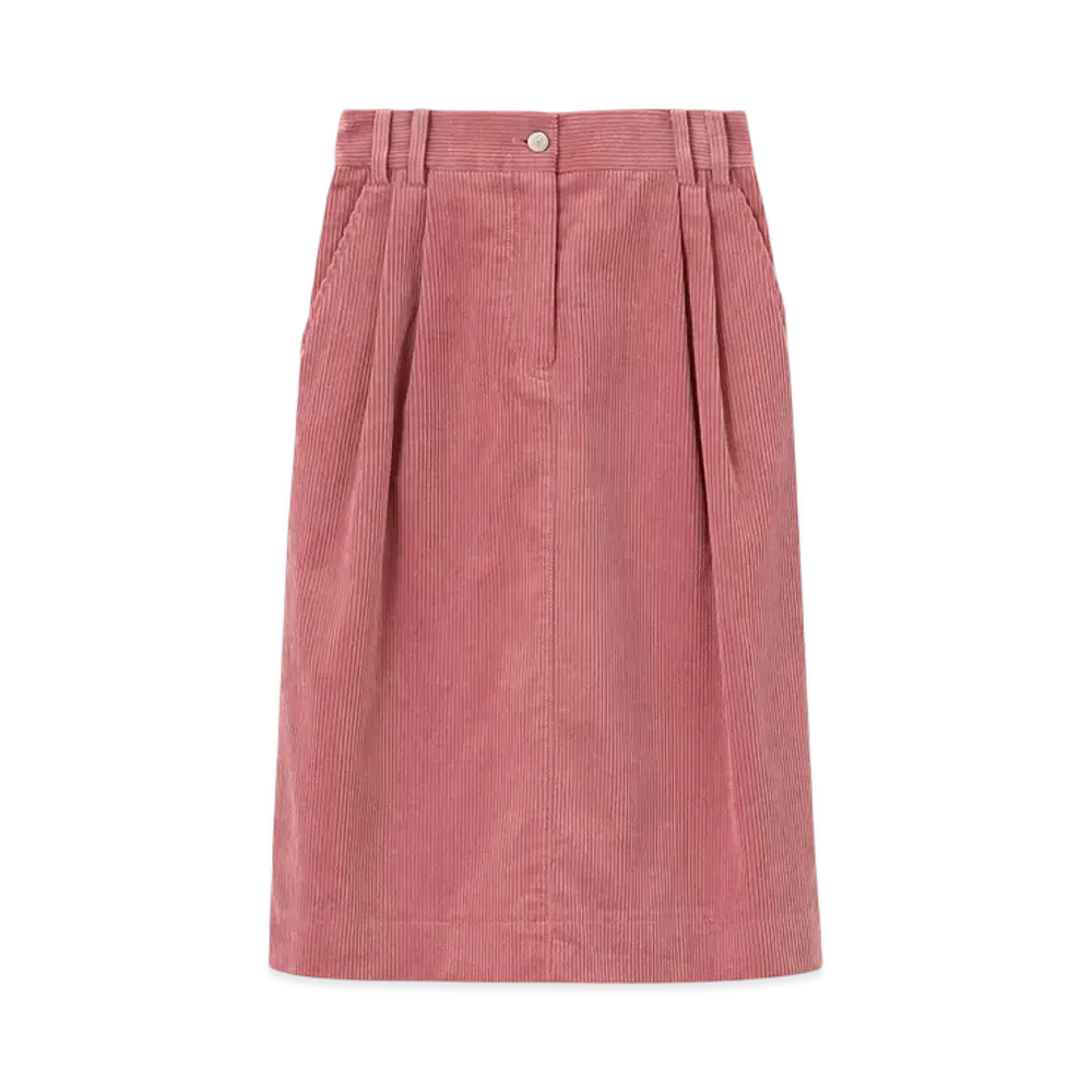 Paul Smith Women's Corduroy Straight Skirt "Pink"