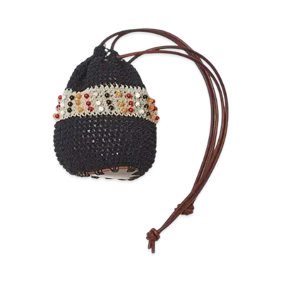SUGARHILL Knitting Beads Bag Small "Black"