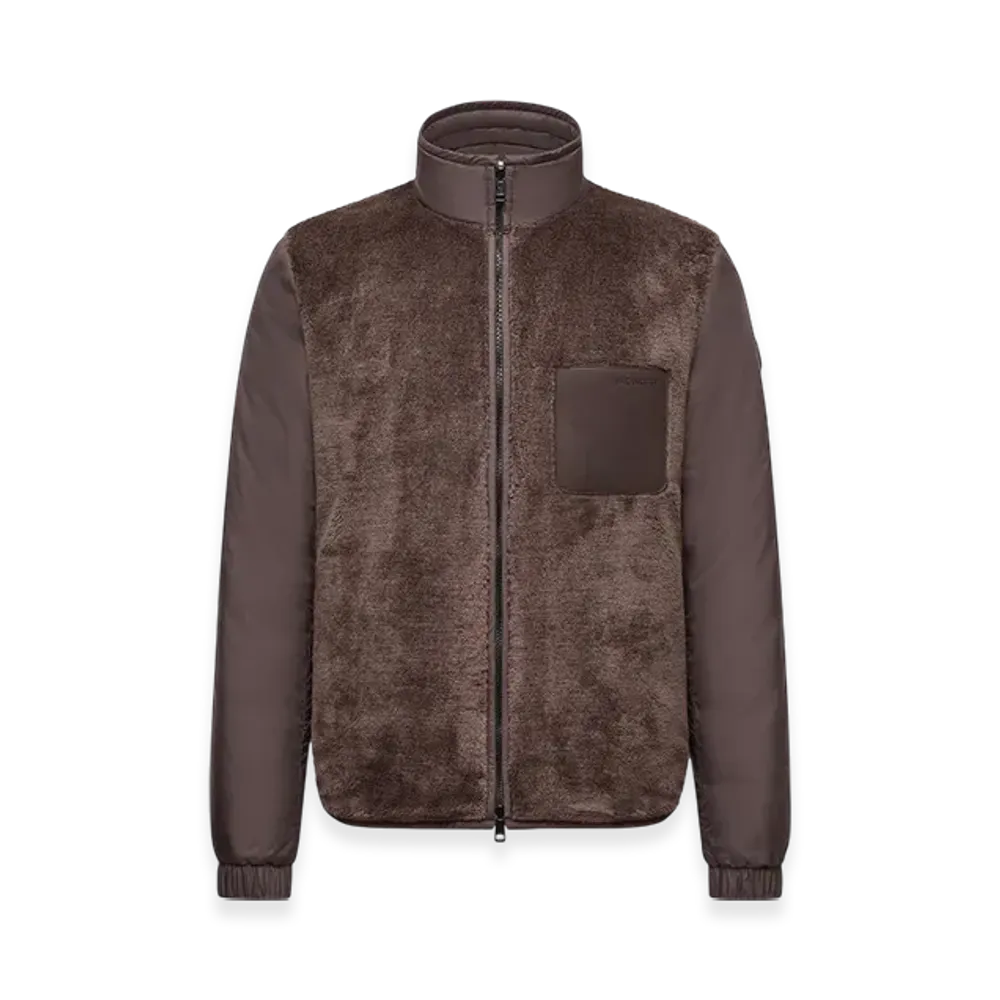 MONCLER Livra Reversible Teddy Short Down Jacket "Brown"