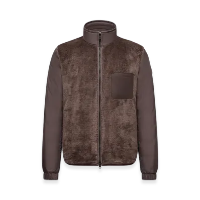 MONCLER Livra Reversible Teddy Short Down Jacket "Brown"