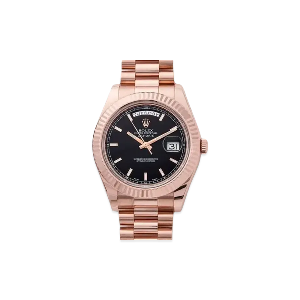 ROLEX Day-Date II "Black/Yellow Gold"