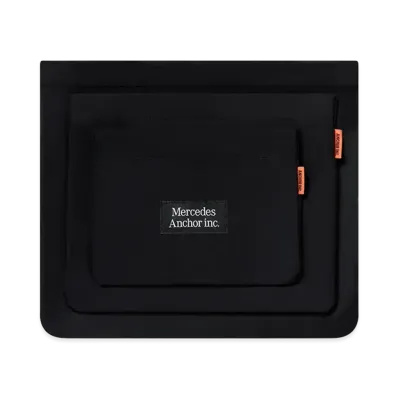 Mercedes Anchor inc. Detachable Zip Pouch Set "Black"