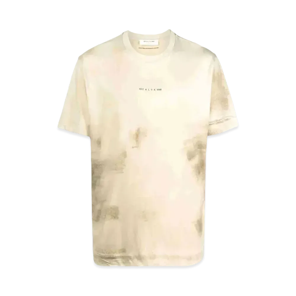 1017 ALYX 9SM Logo-Print Tie-Dye T-Shirt "Beige"