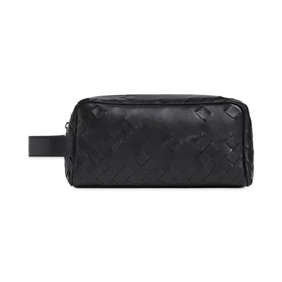 Bottega Veneta Intrecciato Travel Pouch "Black"