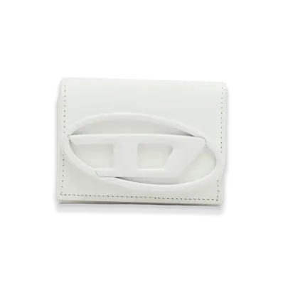 Diesel 1Dr Tri Fold Coin XS Ii Tri-Fold Wallet In Matte Leather "White"
