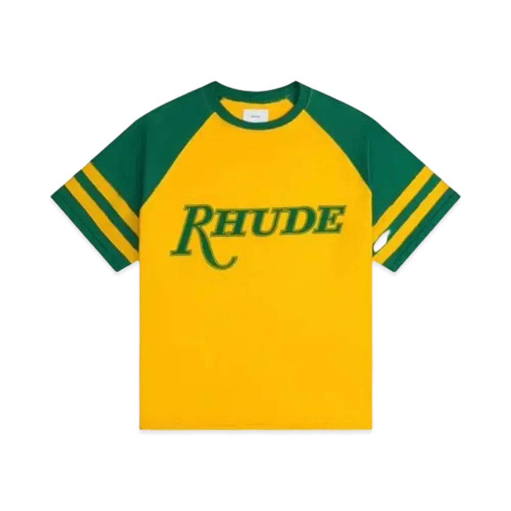 RHUDE Sao Paulo Short Sleeve Tee "Yellow Green"