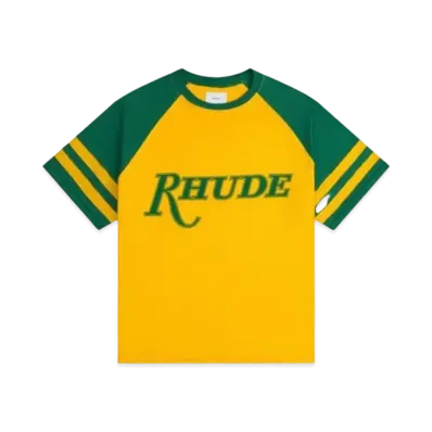 RHUDE Sao Paulo Short Sleeve Tee "Yellow Green"