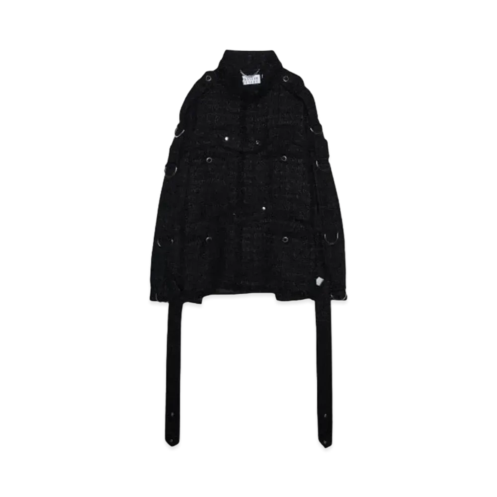 el conductorH MIXED TWEED BONDAGE FIELD JKT "BLACK"